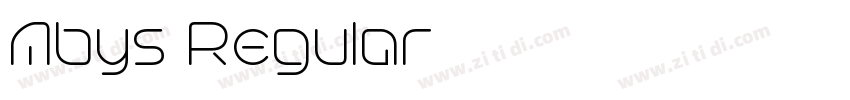 Abys Regular字体转换 Abys Regular字体转换